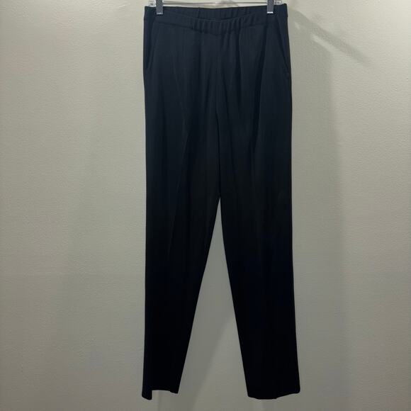 Ming Wang Black Knit Pull-On Tapered Pants - Size Small - Picture 3 of 12
